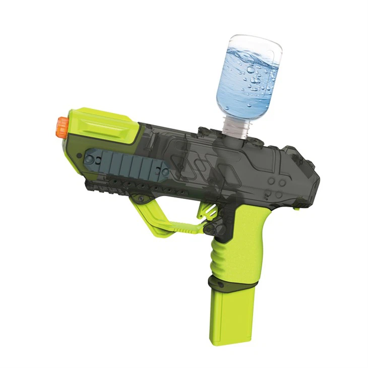 Electric water gun with light can be connected to an external water bottle view 2