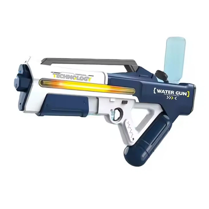 Equipped with lights, it can be connected to a water bottle, manual and electric water gun toys view 2