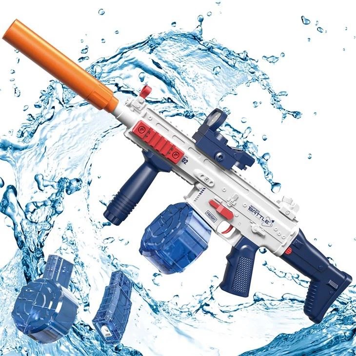 Bulk Rechargabel Scar Electric Squirt Gun With Magazine&Drum - MOQ 5CTNS