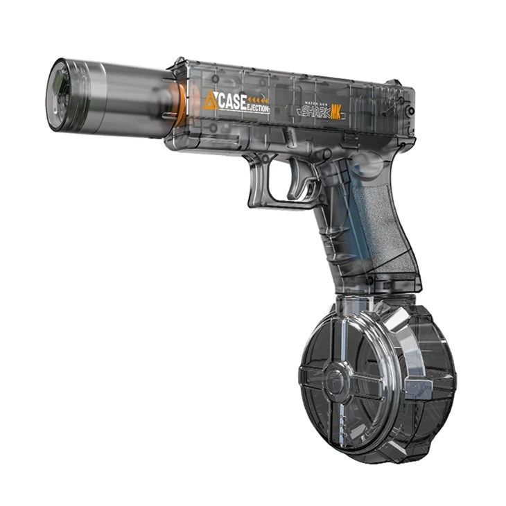 Bulk Transparent gun body glowing muzzle electric water gun - MOQ 5CTNS