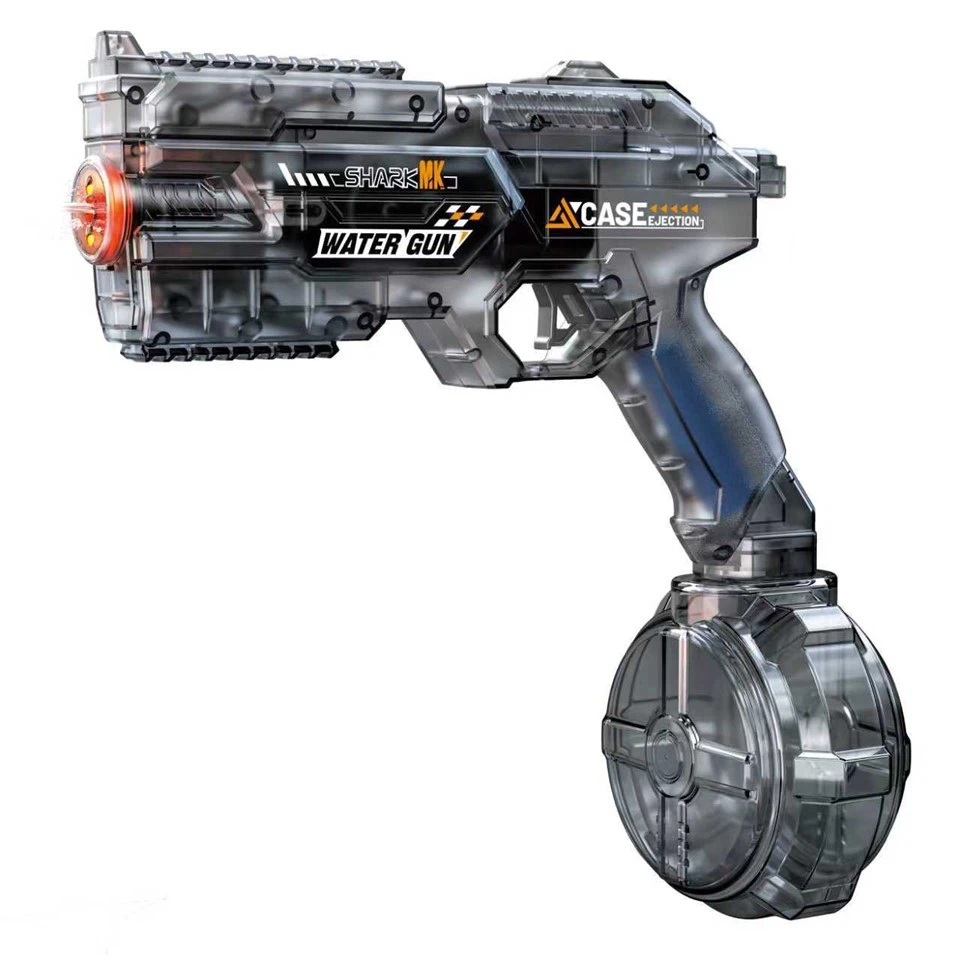 Transparent Gun Body Glowing Electric Water Gun view 2