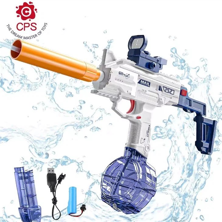 Bulk UZI Long Sword Automatic Water Blaster With Rechargeable Battery - MOQ 3CTNS