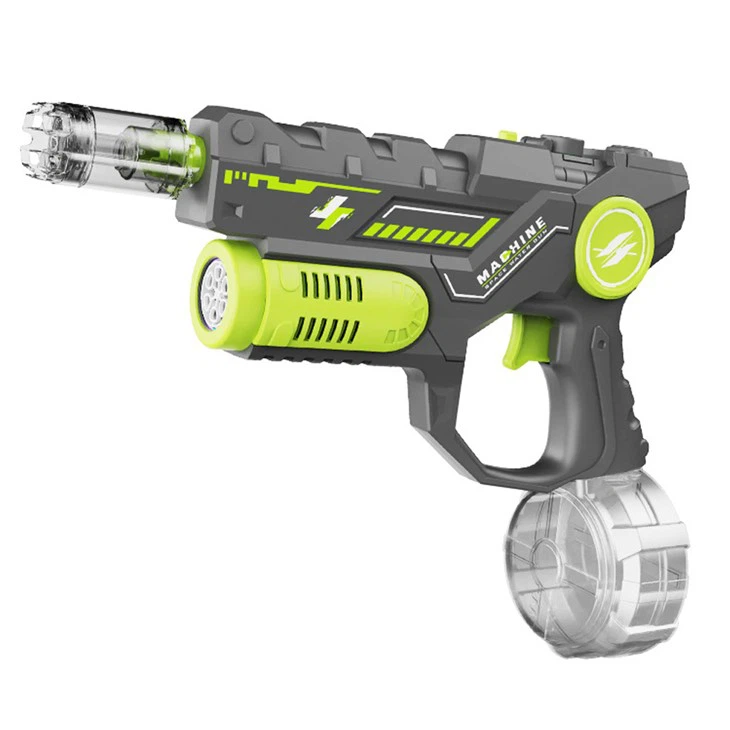 Bulk Electric water gun with glowing muzzle capable of emitting water column and bubbles - MOQ 5CTNS