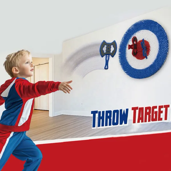 Throw target game set