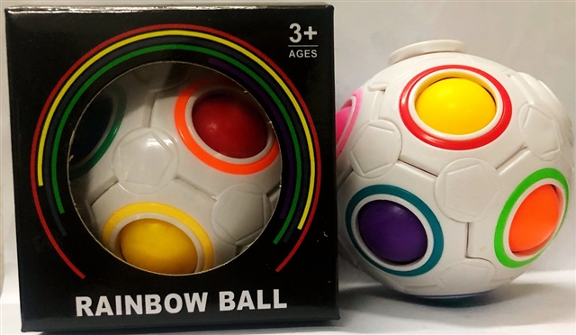 12-Hole Rainbow Stress-Relief Spinning Ball